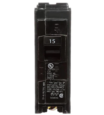 Q115 Siemens-15 Amp-1 Pole
